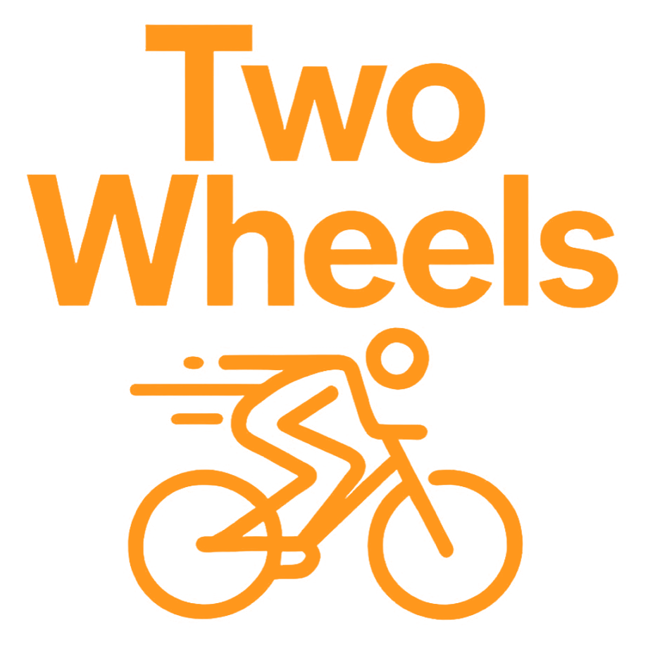 Two Wheels — логотип с велосипедистом